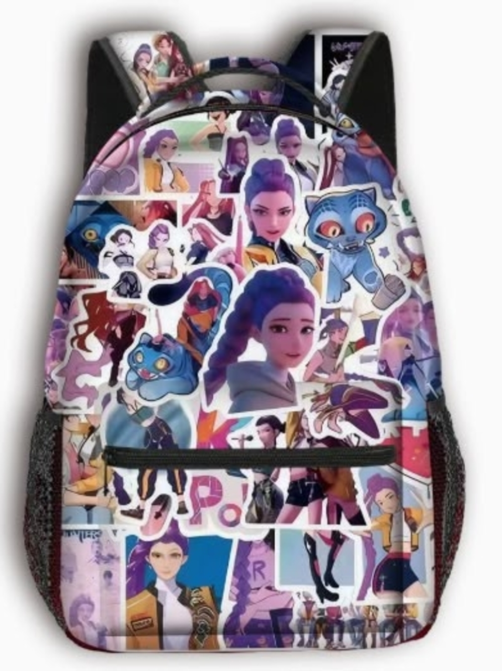 Purple Character Print Women's Backpack